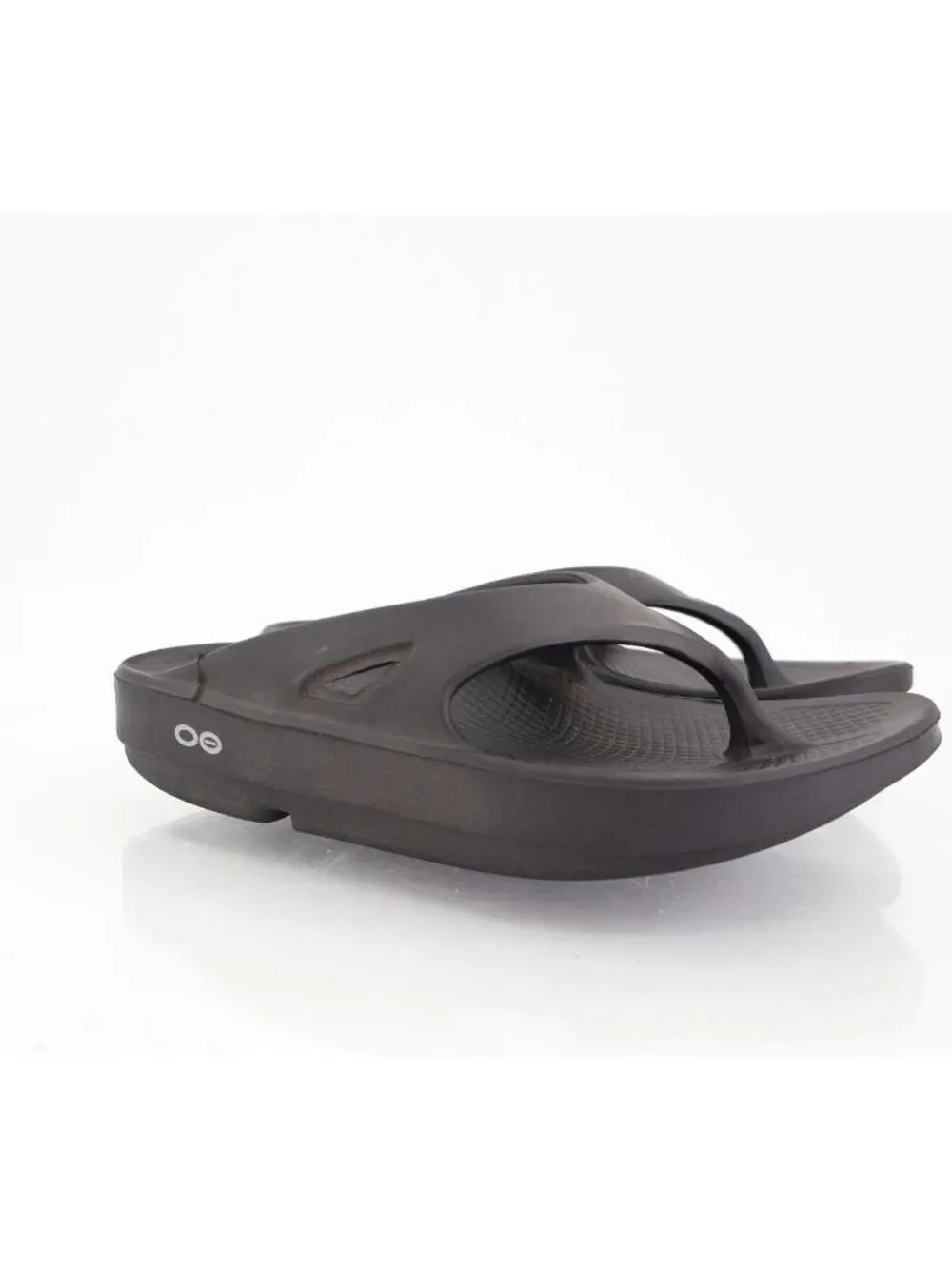 Oofos Womens OOriginal Sandal Size 6 Black Thong Slide Sport Recovery Shoe Comfy